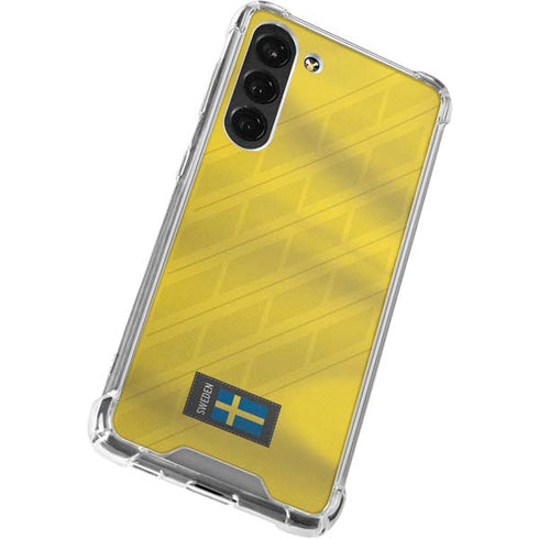 Sweden Soccer Flag Galaxy S23 Plus Clear Case